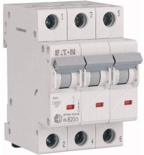 EATON WYŁĄCZNIK NADPRĄDOWY B 20A 3P 3M 6KA HN-B20/3-1948197