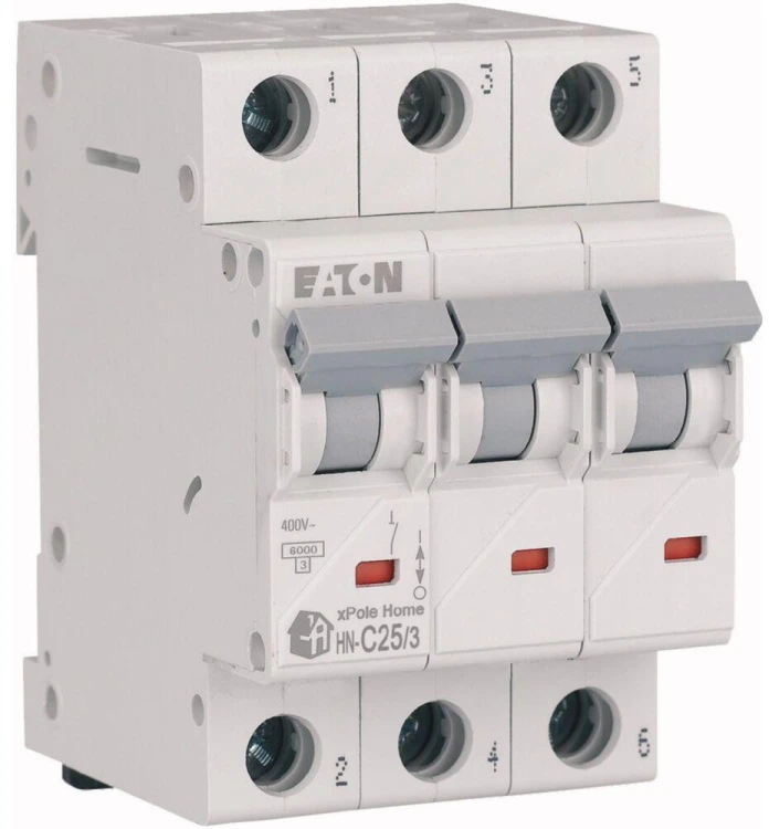 EATON WYŁĄCZNIK NADPRĄDOWY C 25A 3P 3M 6KA HN-C25/3-1948204