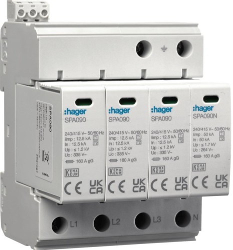 HAGER SPD Ogr. przepięć T1+T2 MOV 4P SPA931-1932274