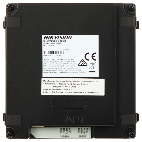 MODUŁ INFORMACYJNY DS-KD-INFO Hikvision-1765164