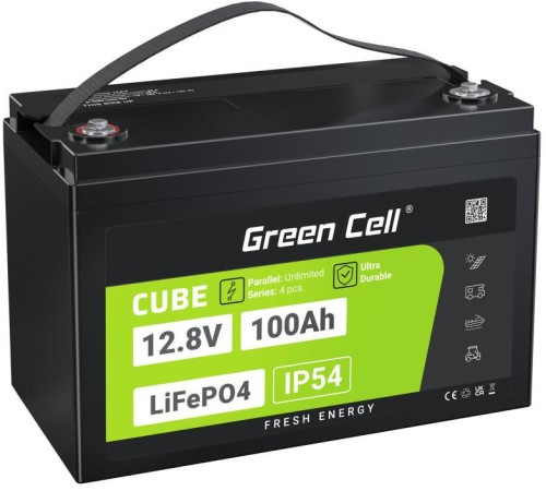 AKUMULATOR LITOWO-ŻELAZOWO-FOSFORANOWY LiFePO4 Green Cell Cube 12.8V 100Ah LFPGC12V100AH-1853357