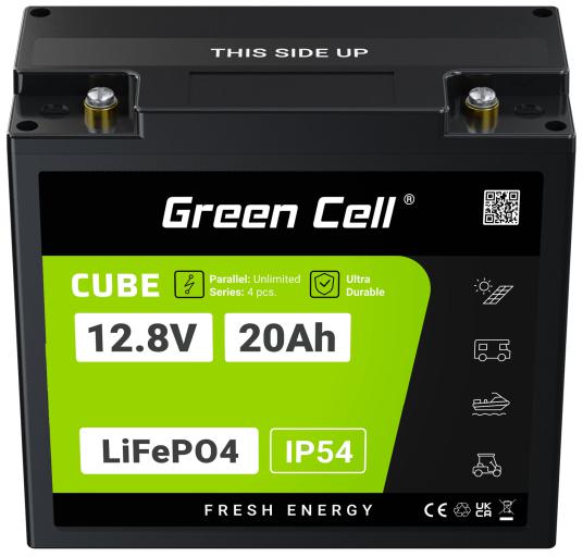 AKUMULATOR LITOWO-ŻELAZOWO-FOSFORANOWY LiFePO4 Green Cell Cube 12.8V 20Ah LFPGC12V20AH-1853389