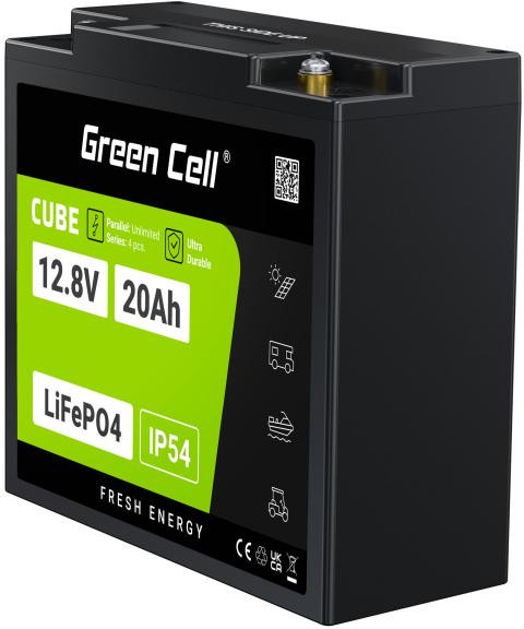 AKUMULATOR LITOWO-ŻELAZOWO-FOSFORANOWY LiFePO4 Green Cell Cube 12.8V 20Ah LFPGC12V20AH-1917572