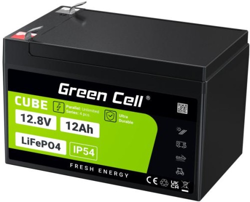 AKUMULATOR LITOWO-ŻELAZOWO-FOSFORANOWY LiFePO4 Green Cell Cube 12.8V 12Ah LFPGC12V12AH-1853599