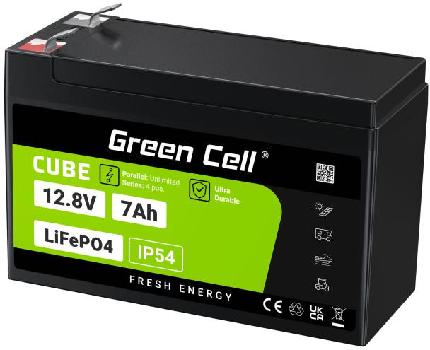 AKUMULATOR LITOWO-ŻELAZOWO-FOSFORANOWY LiFePO4 Green Cell Cube 12.8V 7Ah LFPGC12V7AH-1917861
