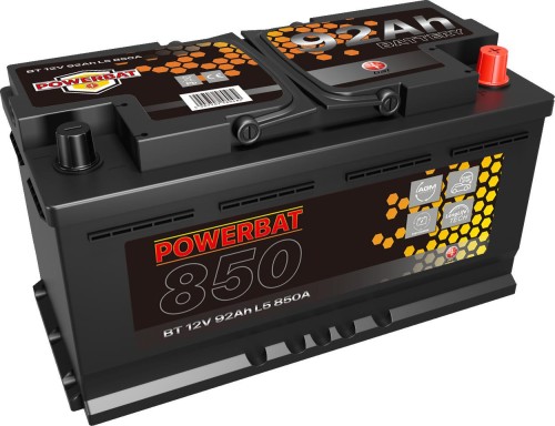 Akumulator AGM samochodowy START-STOP POWERBAT L5 12 V 92 Ah-1934065