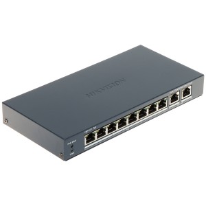 SWITCH POE DS-3E1510P-EI/M(B) 8-PORTOWY + 2X UPLINK Hikvision-1954583