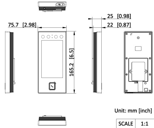 KONTROLER DOSTĘPU Z ROZPOZNAWANIEM TWARZY DS-K1T344MBWX-E1 Hikvision-1888537