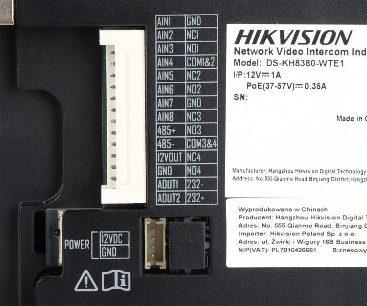 ZESTAW WIDEODOMOFONOWY DS-KIS613-S Hikvision-1950851