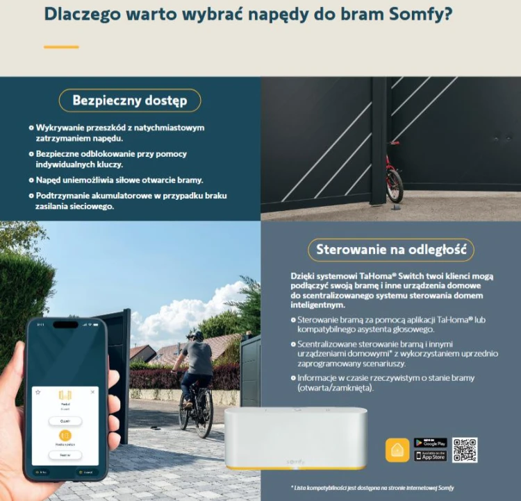 Zestaw Somfy Elixo 3S+ M IO Comfort Pack do 600kg bram przesuwnych-1951890