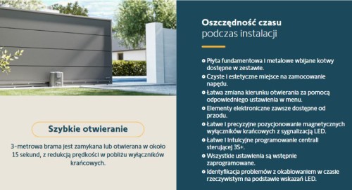 Zestaw Somfy Elixo 3S+ IO Standard Pack do 600kg bram przesuwnych-1949500