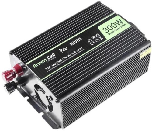 PRZETWORNICA NAPIĘCIA INWERTER Green Cell 12V / 230V 300W/600W MODYFIKOWANA SINUSOIDA INV01DE-1595458