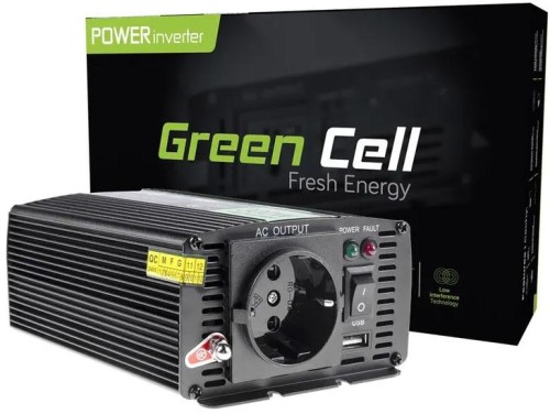 PRZETWORNICA NAPIĘCIA Green Cell 12V / 230V 500W/1000W MODYFIKOWANA SINUSOIDA-1595448