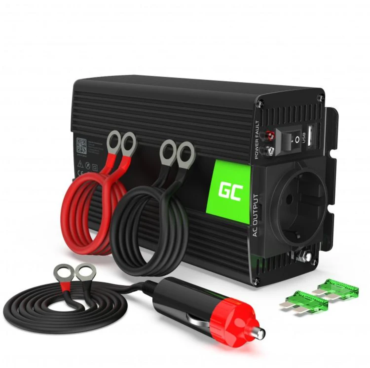 PRZETWORNICA NAPIĘCIA INWERTER Green Cell 24V / 230V 500W/1000W CZYSTA SINUSOIDA INV17-1836181