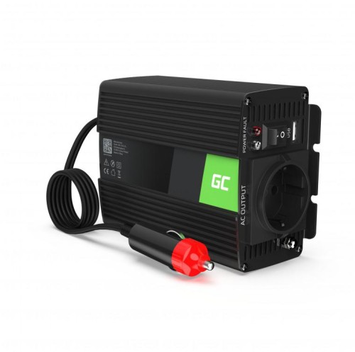 PRZETWORNICA NAPIĘCIA INWERTER Green Cell 12V / 230V 150W/300W CZYSTA SINUSOIDA INV29-1592304
