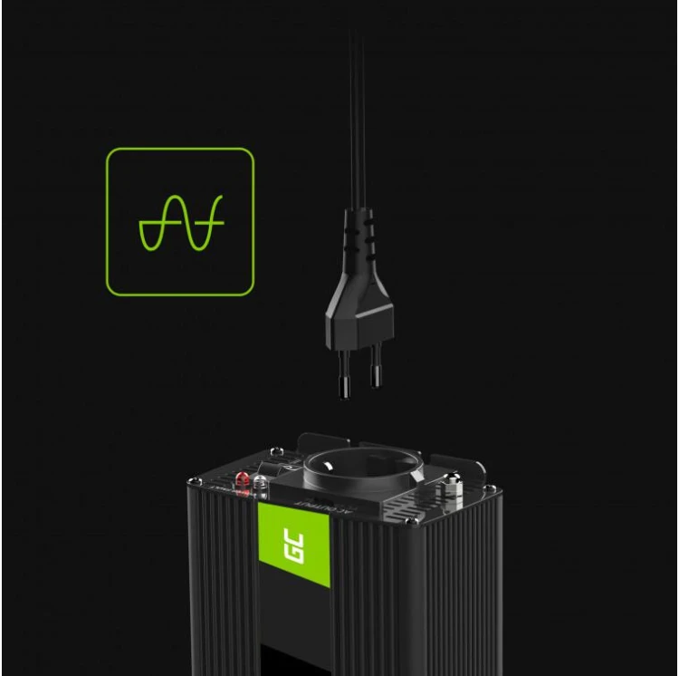 PRZETWORNICA NAPIĘCIA INWERTER Green Cell 12V / 230V 150W/300W CZYSTA SINUSOIDA INV29-1942830