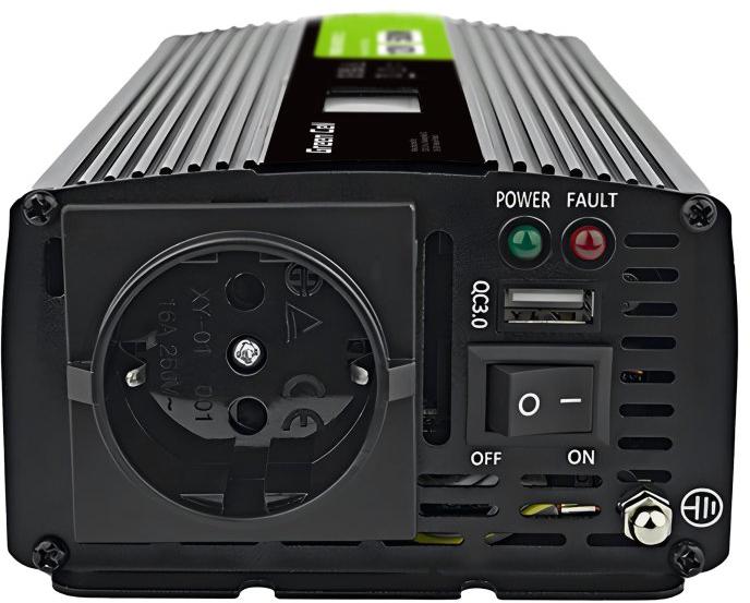 PRZETWORNICA NAPIĘCIA Green Cell PowerInverter LCD 12V / 230V 500W/1000W CZYSTA SINUSOIDA-1652330