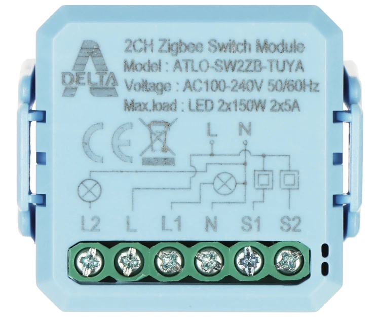 INTELIGENTNY PRZEŁĄCZNIK ATLO-SW2ZB-TUYA ZigBee, Tuya Smart-1769105