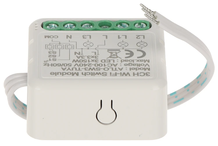 POTRÓJNY INTELIGENTNY STEROWNIK OŚWIETLENIA LED ATLO-SW3-TUYA Wi-Fi, Tuya Smart-1568790