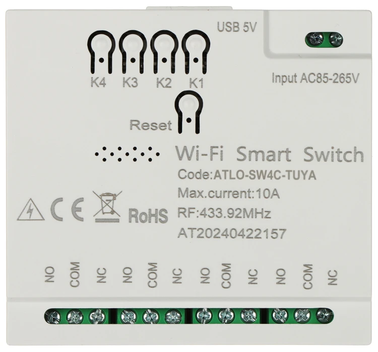 INTELIGENTNY PRZEŁĄCZNIK ATLO-SW4C-TUYA Wi-Fi, Tuya Smart-1769170