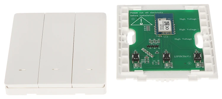 POTRÓJNY INTELIGENTNY PRZEŁĄCZNIK ŚWIATŁA ATLO-WB3-TUYA Wi-Fi, Tuya Smart-1568667