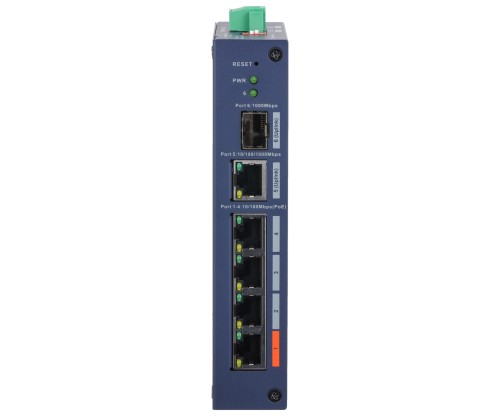 SWITCH PRZEMYSŁOWY POE CHS4106-4ET-60 4-PORTOWY + 1X UPLINK + 1X SFP DAHUA-1869019