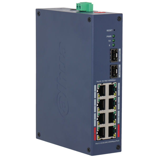 ZARZĄDZALNY SWITCH PRZEMYSŁOWY POE CHS4210-8GT-110 8-PORTOWY + 2X SFP DAHUA-1873986