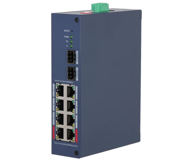 ZARZĄDZALNY SWITCH PRZEMYSŁOWY POE CHS4210-8GT-110 8-PORTOWY + 2X SFP DAHUA-1873987