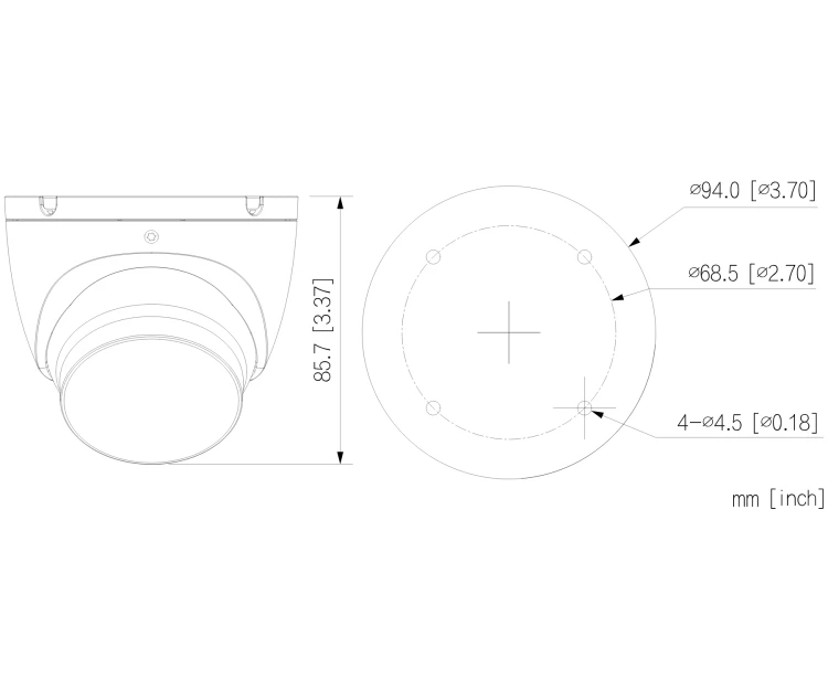 KAMERA AHD, HD-CVI, HD-TVI, PAL HAC-HDW1801TLM-IL-A-0280B-S3-DIP Smart Dual Light - 8Mpx 4K UHD 2.8mm DAHUA-1873872