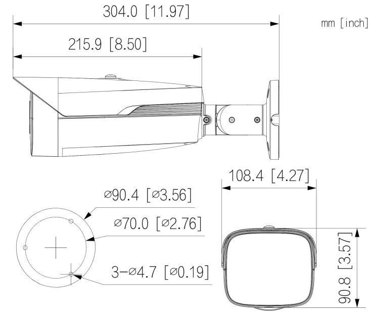 KAMERA AHD, HD-CVI, HD-TVI, CVBS HAC-HFW1509MH-A-LED-0360B-S3 Full-Color - 5Mpx 3.6mm DAHUA-1971623