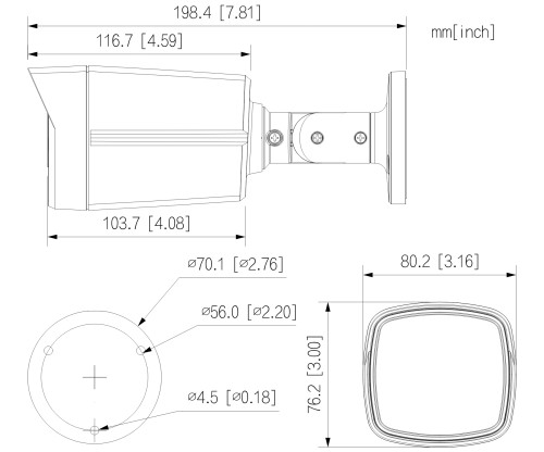 KAMERA AHD, HD-CVI, HD-TVI, PAL HAC-HFW1801TLM-IL-A-0280B-S3-DIP Smart Dual Light - 8Mpx 4K UHD 2.8mm DAHUA-1884197