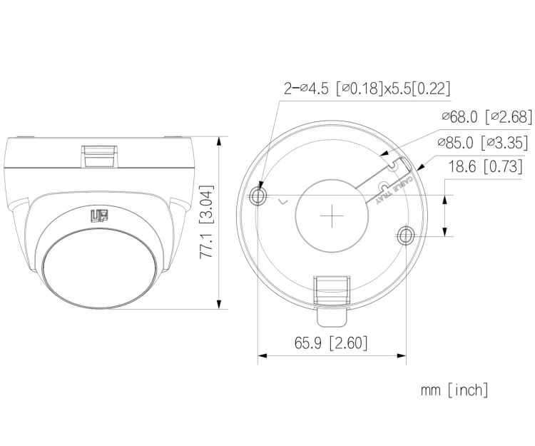 KAMERA AHD, HD-CVI, HD-TVI, PAL HAC-T1A51-U-0280B-S2 - 5Mpx 2.8mm DAHUA-1950744