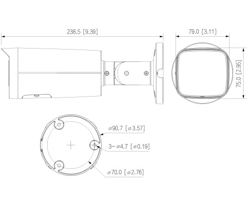 KAMERA IP IPC-HFW2249T-AS-IL-0360B Smart Dual Light WizSense - 1080p 3.6mm DAHUA-1973835