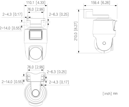 KAMERA PT IP OBROTOWA ZEWNĘTRZNA IPC-PTS1439B-E2-S-PV-0360B Smart Dual Light Active Deterrence - 4Mpx 3.6mm DAHUA-1873864