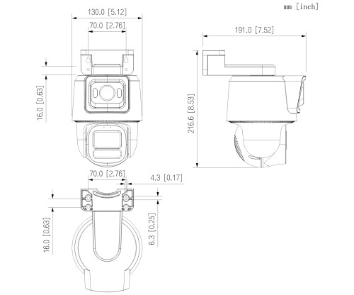 KAMERA PT IP OBROTOWA ZEWNĘTRZNA IPC-PTS2449C-4E3Z-S-PV-PRO WizColor Active Deterrence 2Mpx, 4Mpx DAHUA-1873887