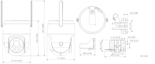 KAMERA IP SZYBKOOBROTOWA P3AS-PV Picoo A2 Wi-Fi 6 - 3Mpx 4mm DAHUA-1954628