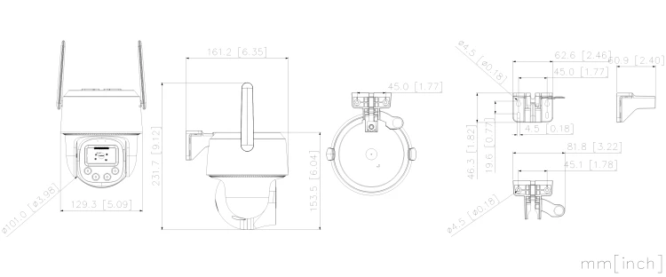 KAMERA IP SZYBKOOBROTOWA P8F-PV-0360B-PRO Picoo F1 Wi-Fi 6 - 8Mpx 3.6mm DAHUA-1938466