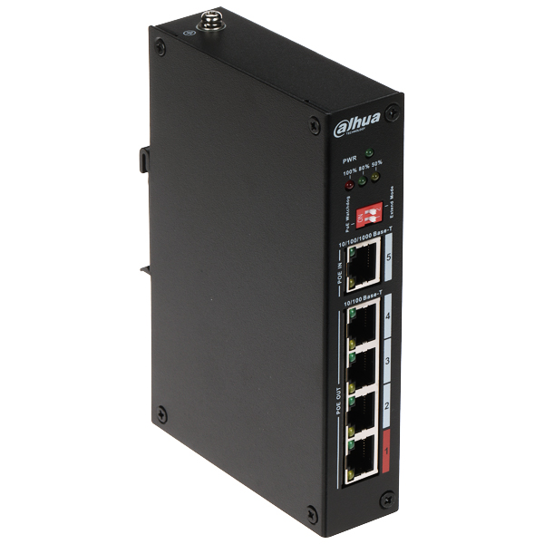 SWITCH POE / EXTENDER PFT1500 4-PORTOWY + 1X UPLINK DAHUA-1937813