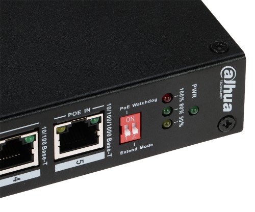 SWITCH POE / EXTENDER PFT1500 4-PORTOWY + 1X UPLINK DAHUA-1937816