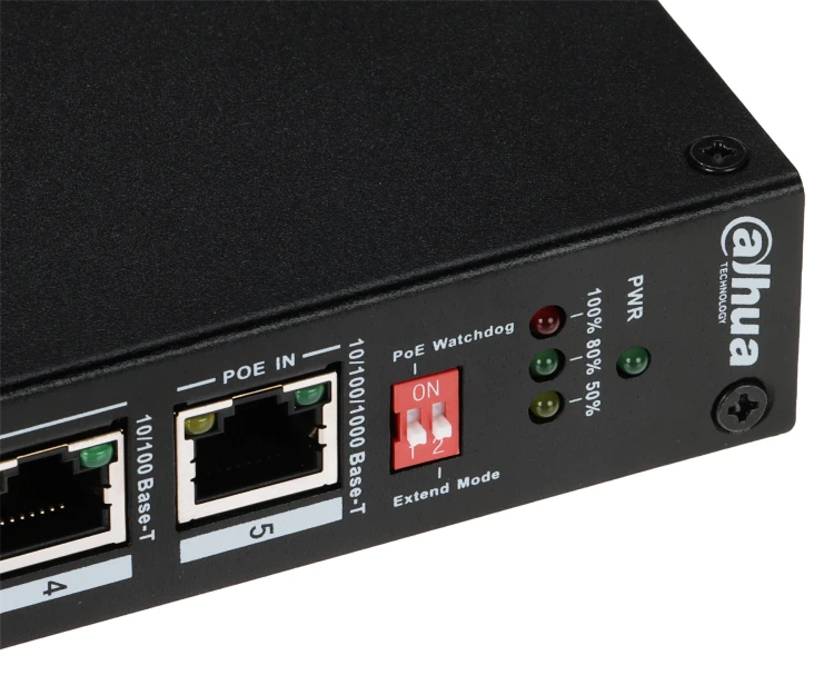 SWITCH POE / EXTENDER PFT1500 4-PORTOWY + 1X UPLINK DAHUA-1937816