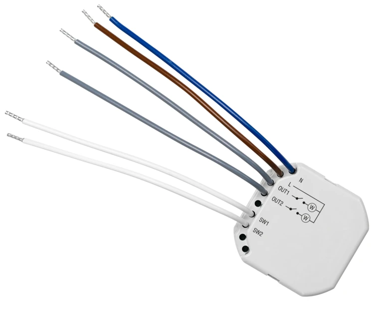 BEZPRZEWODOWY DWUKANAŁOWY STEROWNIK 230V AC ASW-220 (Smart 2-CH Relay) ABAX/ABAX2 SATEL-1971794