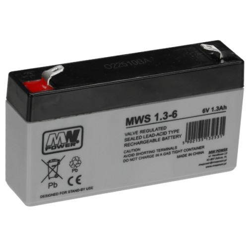 AKUMULATOR 6V/1.3AH-MWS MW Power-1883822