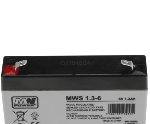 AKUMULATOR 6V/1.3AH-MWS MW Power-1883823