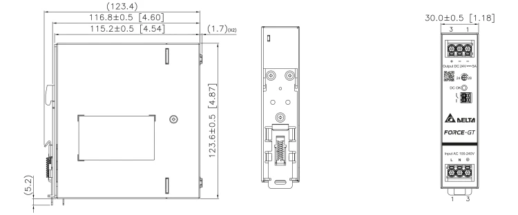 ZASILACZ IMPULSOWY DRF-48V120W1GBA FORCE-GT (1 FAZA) Delta Electronics-1820127