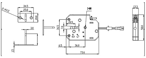 ZACZEP ELEKTROMAGNETYCZNY SZAFKOWY DT-05 DANTOM-1323457