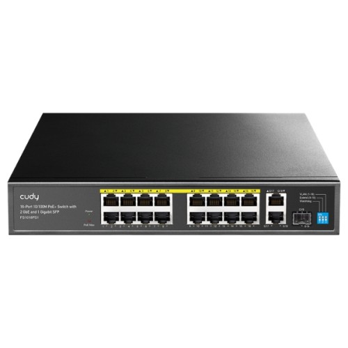 SWITCH POE FS1018PS1 16-PORTOWY + 2X UPLINK + 1X SFP CUDY-1790517