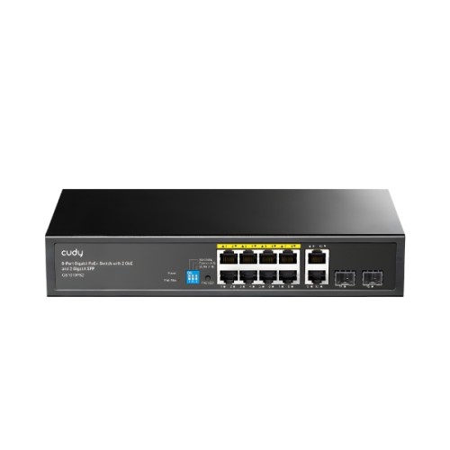 SWITCH POE GS1010PS2 8-PORTOWY + 2X UPLINK + 2X SFP CUDY-1937908