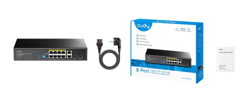 SWITCH POE GS1010PS2 8-PORTOWY + 2X UPLINK + 2X SFP CUDY-1937910