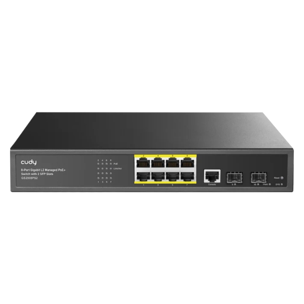 SWITCH POE GS2008PS2 8-PORTOWY + 2X SFP CUDY-1938034