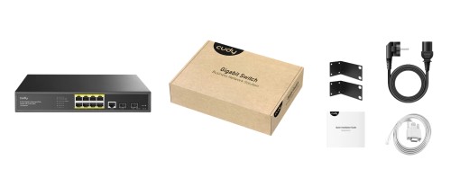 SWITCH POE GS2008PS2 8-PORTOWY + 2X SFP CUDY-1938037